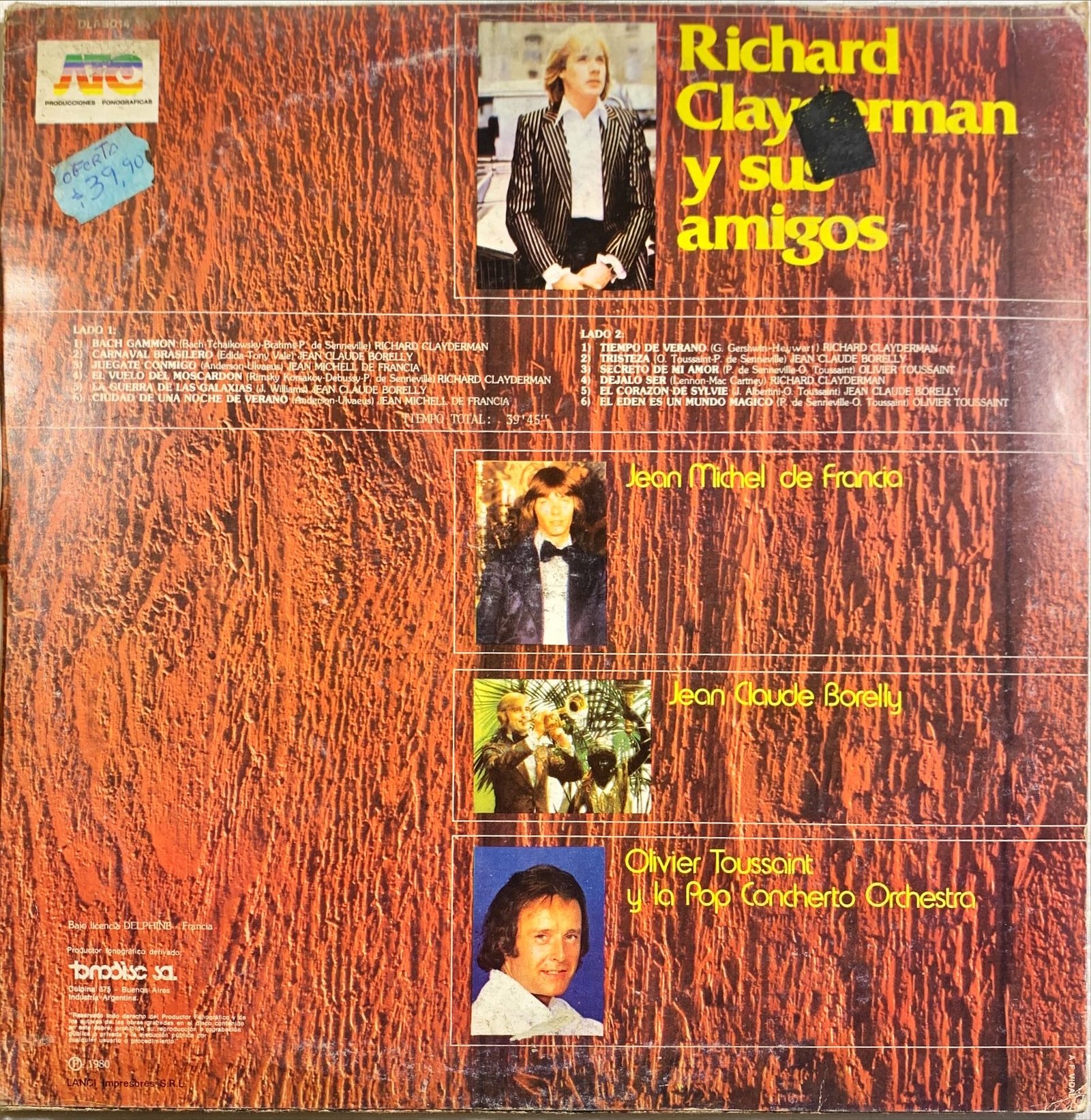 Richard Clayderman - Richard Clayderman Y Sus Amigos - Imagen 2